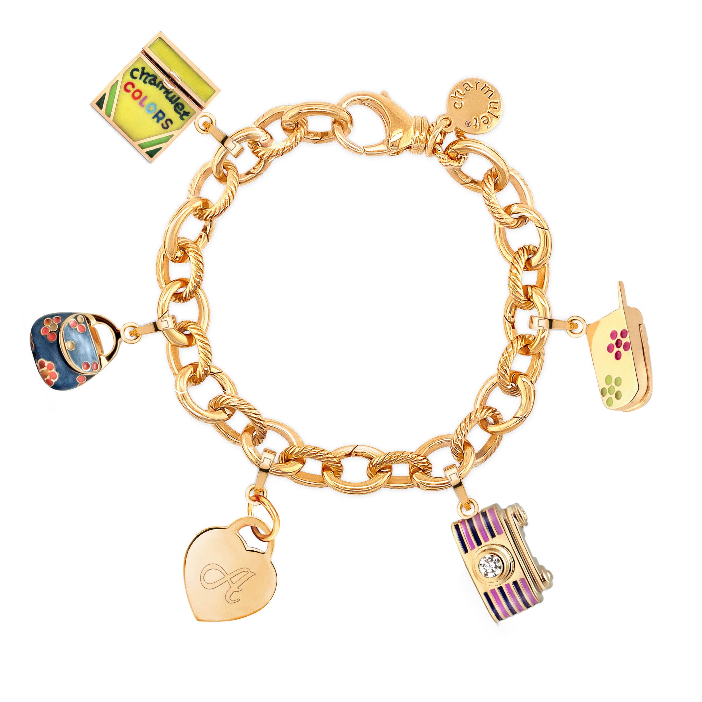 Juicy Couture charm bracelet 4 popular charms!!!