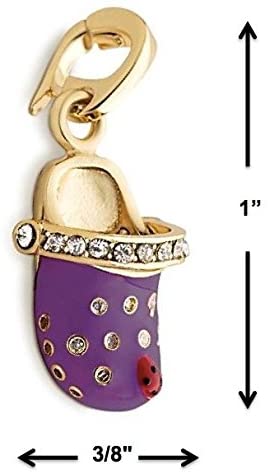 Purple Croc - Charmulet Delightful 14kt Gold Plated Interactive Charm. - charmulet-2020