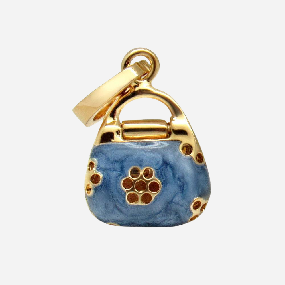 Petite Pocketbook (Blue) 14K Gold Plated - charmulet-2020