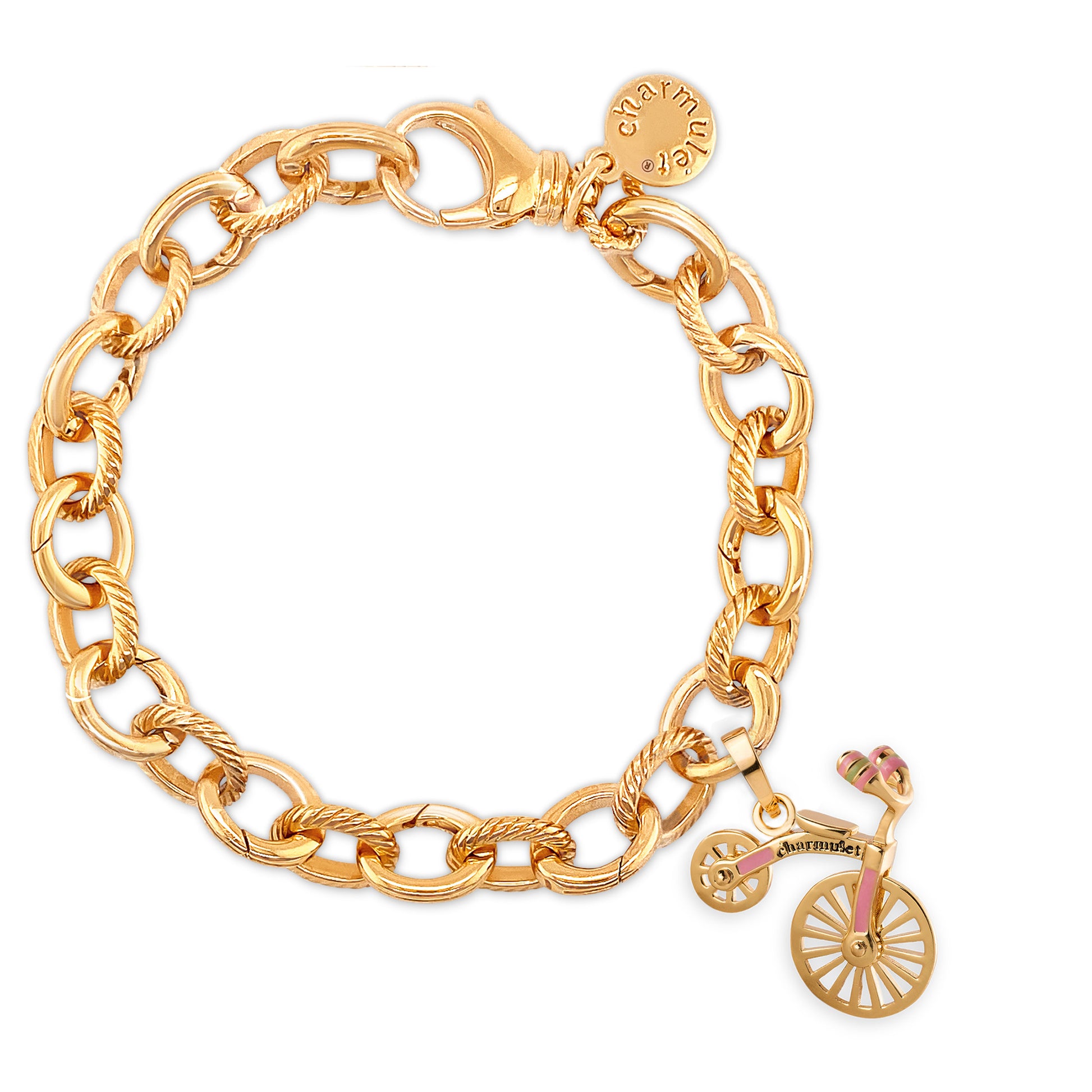 Bicycle - Charmulet Delightful 14kt Gold Plated Interactive Charm - charmulet-2020