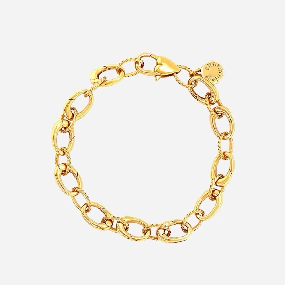 Charmulet 14kt Gold Plated Small Link Bracelet - charmulet-2020