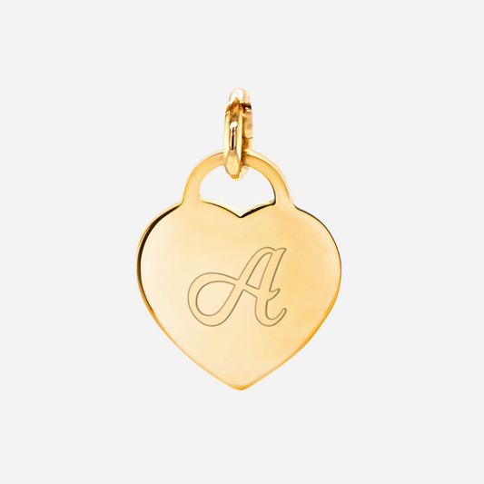 Heart Initial Charm - charmulet-2020