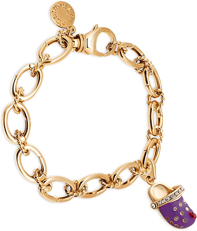 Purple Croc - Charmulet Delightful 14kt Gold Plated Interactive Charm. - charmulet-2020