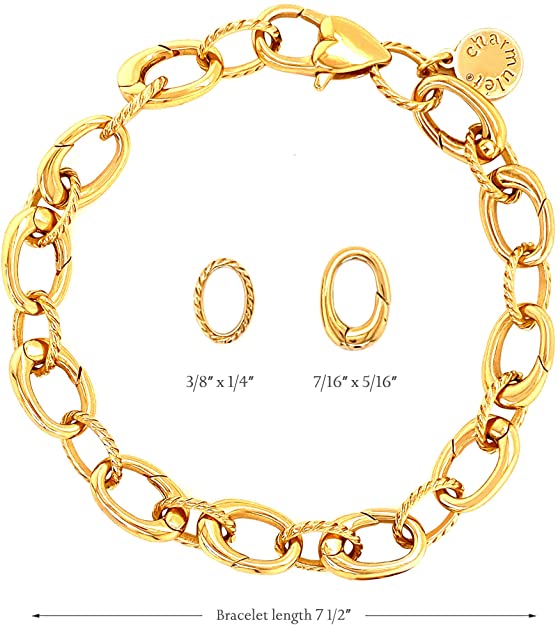 Charmulet 14kt Gold Plated Small Link Bracelet - charmulet-2020